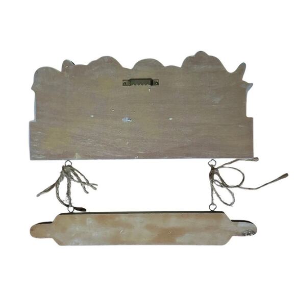 Vtg Country Kitchen Wooden Sign Retro Farmhouse Wall Plaque Sugar Tea Jam Tole - Picture 3 of 4